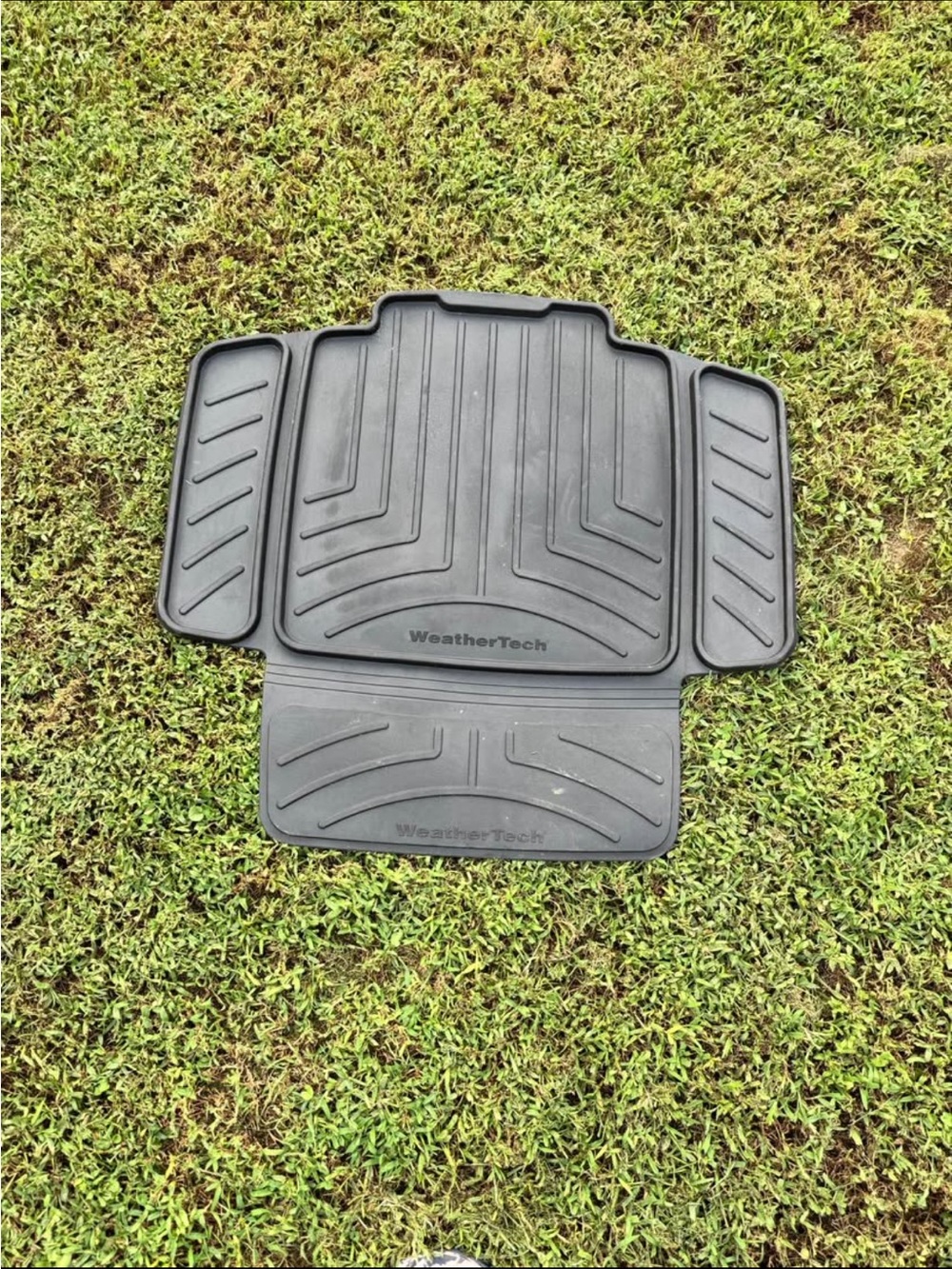 Black All-Weather Car Floor Mats - Front & Rear Set